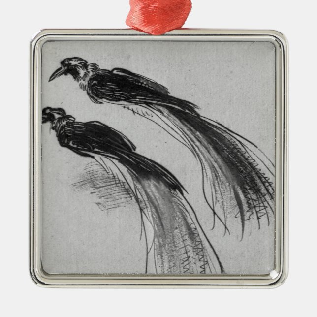 Birds Metal Ornament (Front)