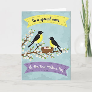 Birds Nest Mothers Day Card