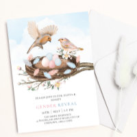 Birds Nest Spring Easter Floral Baby Gender Reveal