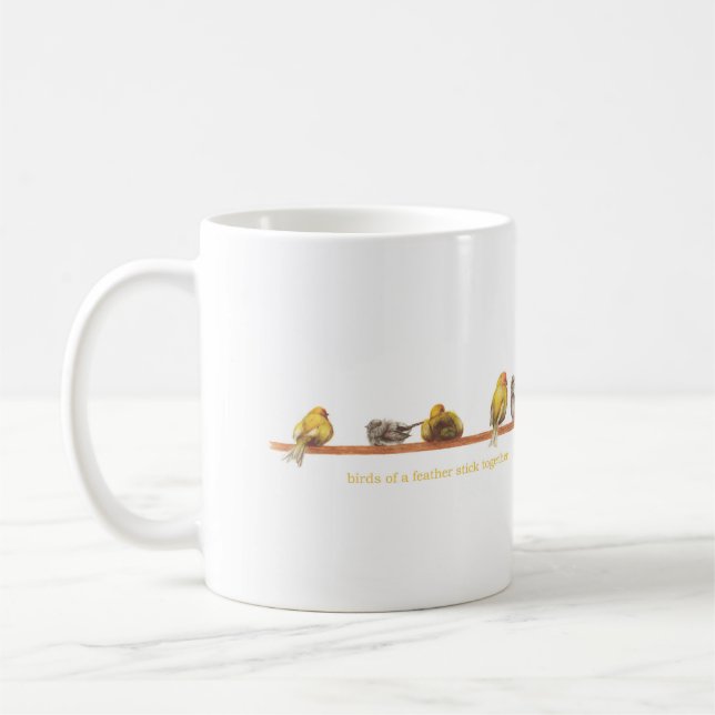 Birds of a Feather Coffee Mug (Left)