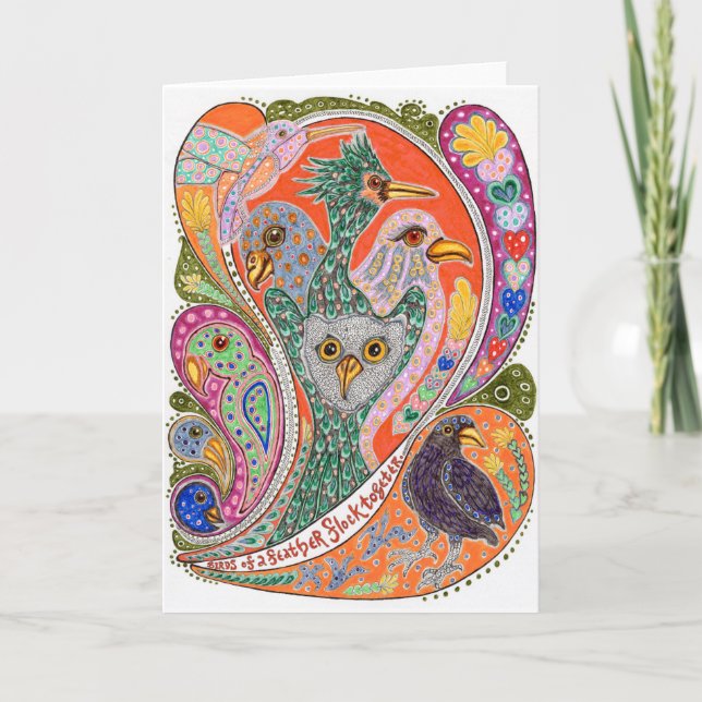 Birds of a feather notecard (Front)