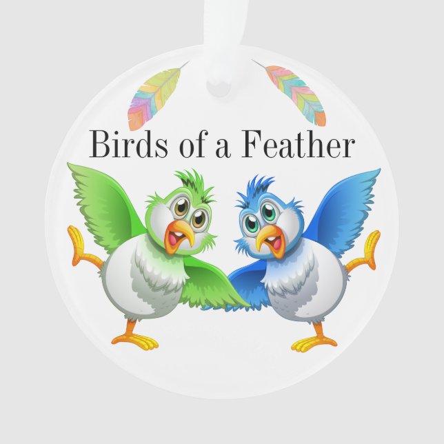Birds of a Feather Ornament (Front)