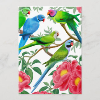 Birds of a Feather Parrot Party Invitation