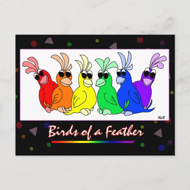 Birds of a Feather Postcard (Front)