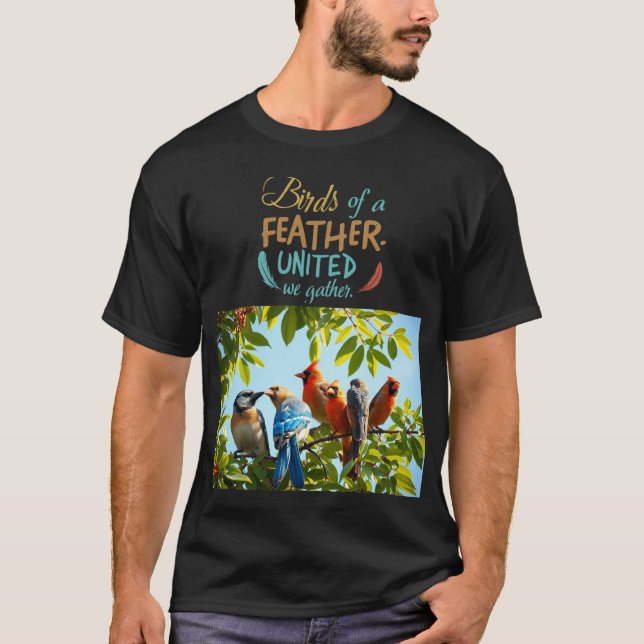 Birds of a Feather T-Shirt Design. (Front)