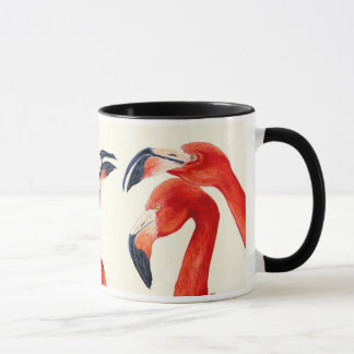 Birds of a Feather - tasse de café de Flamant rose