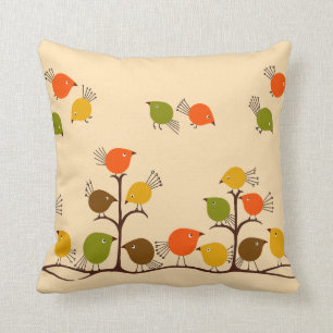 Birds of a Feather Throw Pillow