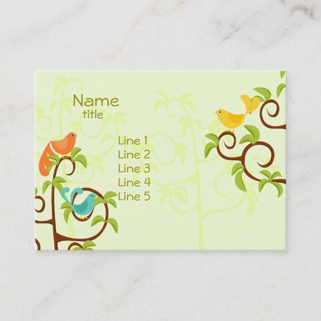 Birds of a Tree Business Card (Front)