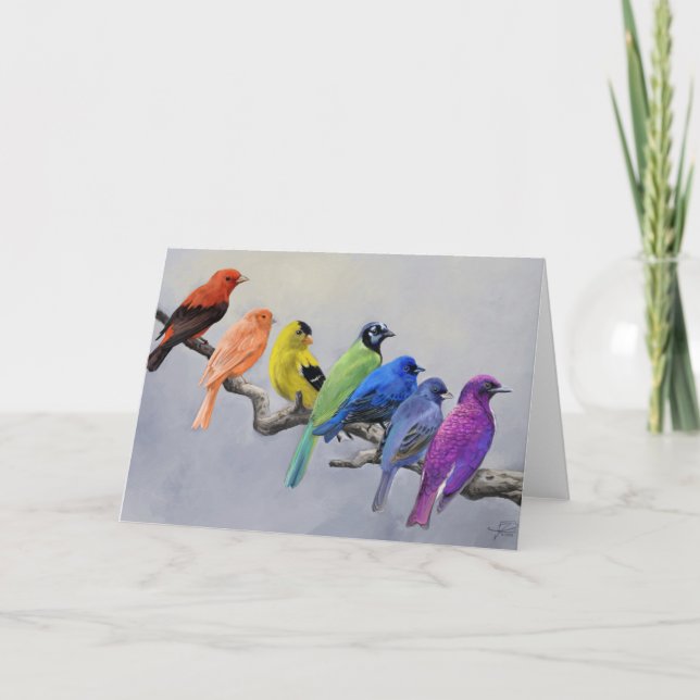Birds of All Colours Card (Front)