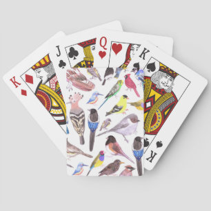 Birds of America- pets and wild birds Playing Cards