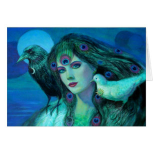 "Birds of Duality- Peacock Lady"