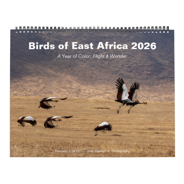Birds of East Africa Calendrier 2026 (Protection)