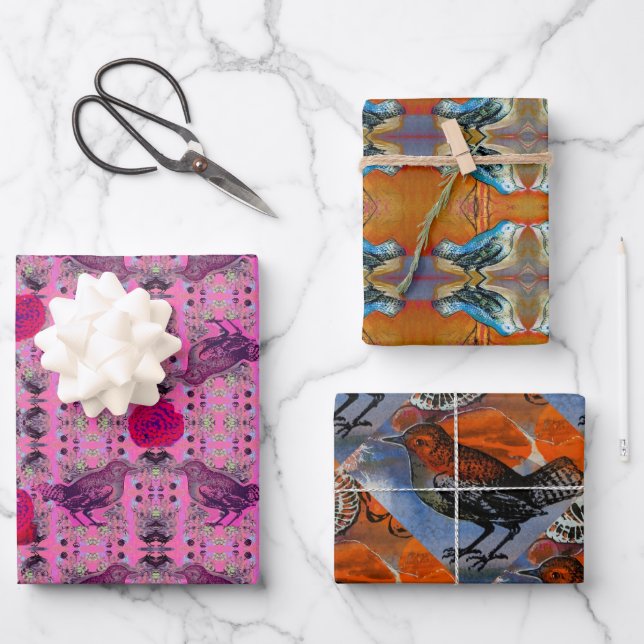 Birds Of Paradise #2 Wrapping Paper Sheet (Front)