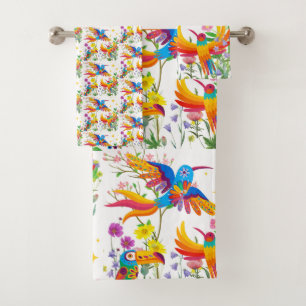 Birds of Paradise Bath Towel Set