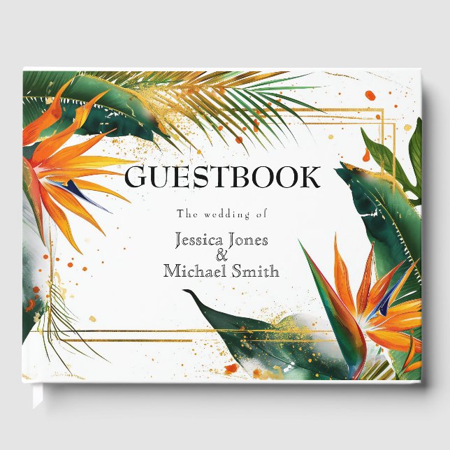 Birds of Paradise Bliss Guest Book (Front)