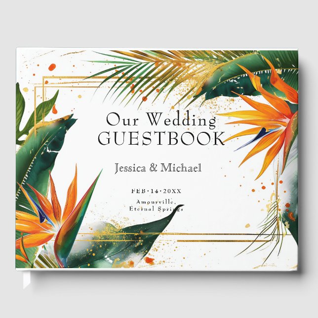 Birds of Paradise Bliss Guest Book (Front)