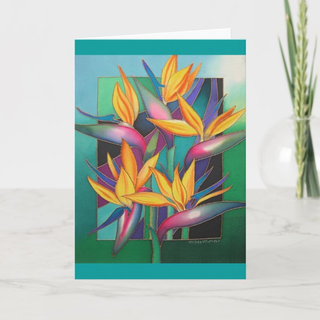 BIRDS OF PARADISE CARD (Front)