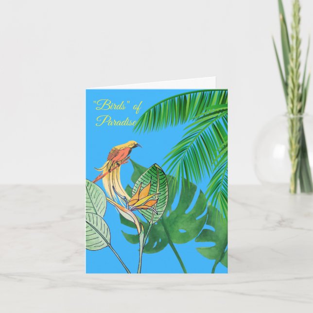 Birds of Paradise Card (Front)