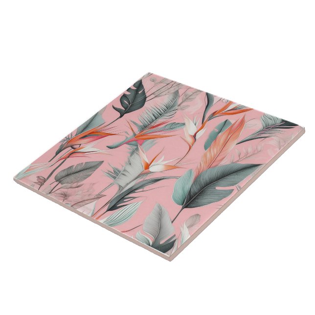 Birds Of Paradise Ceramic Tile (Side)