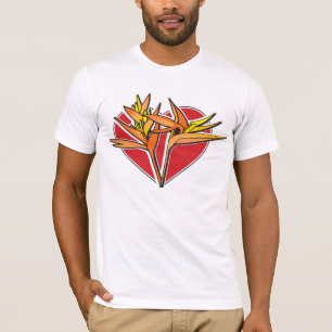 Birds of Paradise Heart T-Shirt