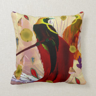 Birds of Paradise Throw Pillow