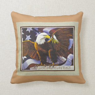 Birds of Peace Throw Pillow