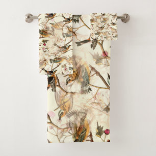 Birds on a Branch Bath Towel Set