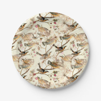 Birds on a Branch Paper Plate
