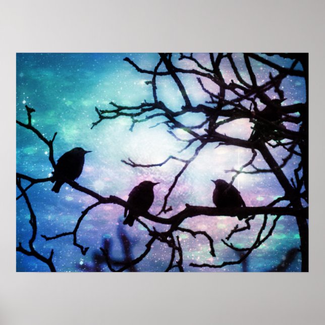 Birds on a Branch - Starlight Poster (Front)