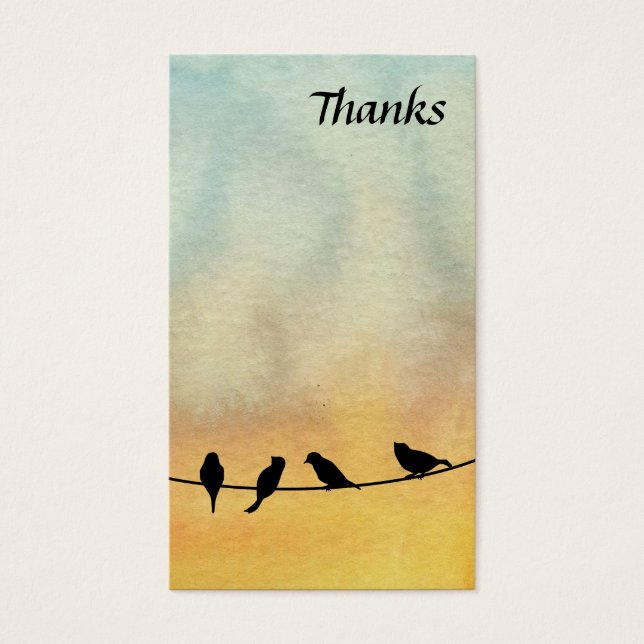 Birds on a wire (Front)