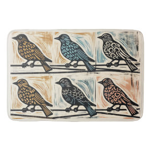 Birds On A Wire Bath Mat