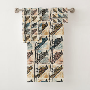 Birds On A Wire Bath Towel Set
