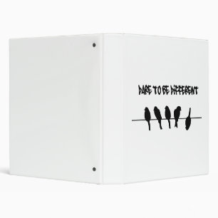 birds on a wire - dare to be different binder