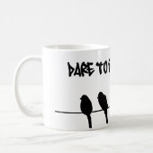 Birds on a wire – dare to be different coffee mug (Left)
