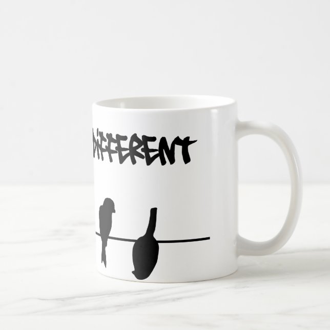 Birds on a wire – dare to be different coffee mug (Right)