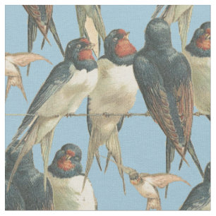 Birds on a Wire Fabric