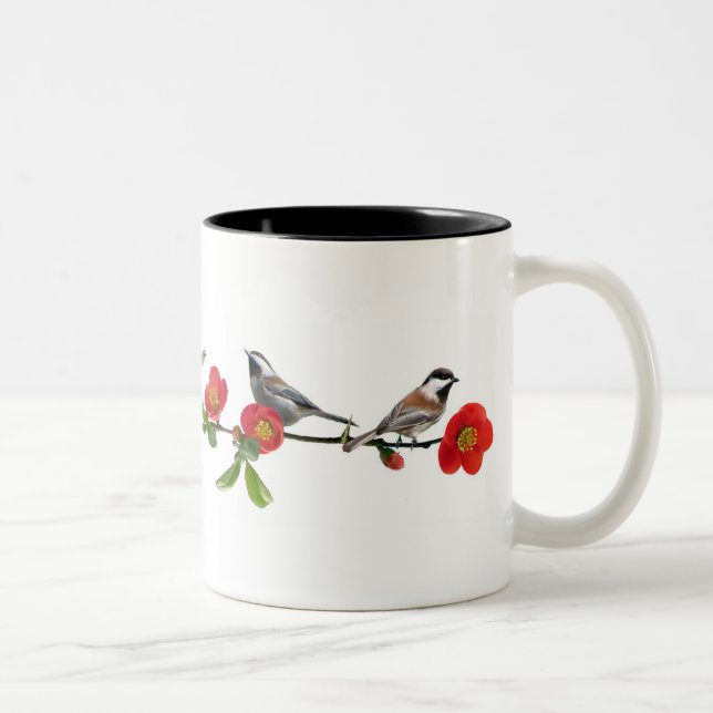 Birds on Quince Coffee Mug (Right)