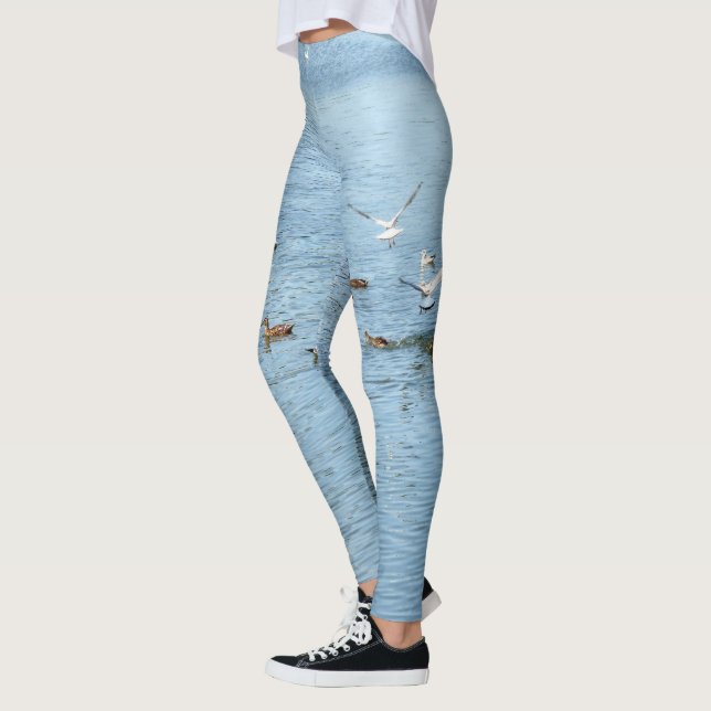 Birds On Summer River Leggings (Left)