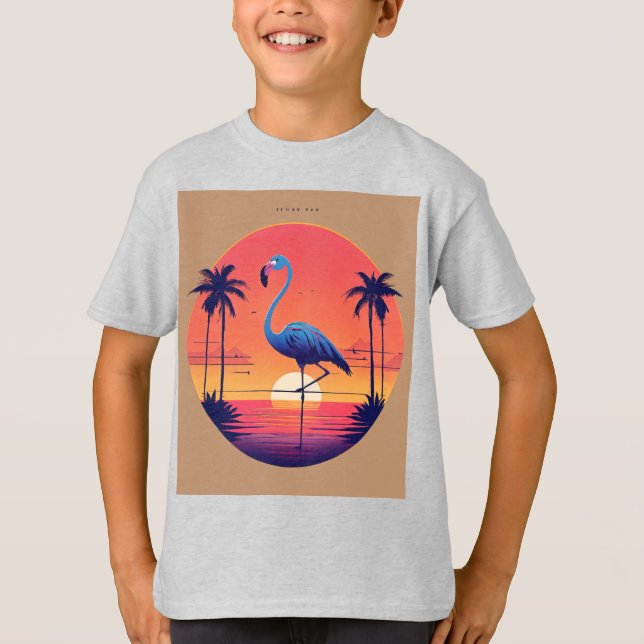 Birds on the Wire – Cartoon Flock Tee (Front)