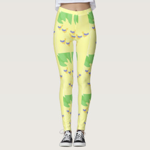 birds painting art leggings