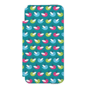 Birds pattern Blue Incipio Watson™ iPhone 5 Wallet Case