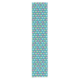 Birds pattern Blue Short Table Runner