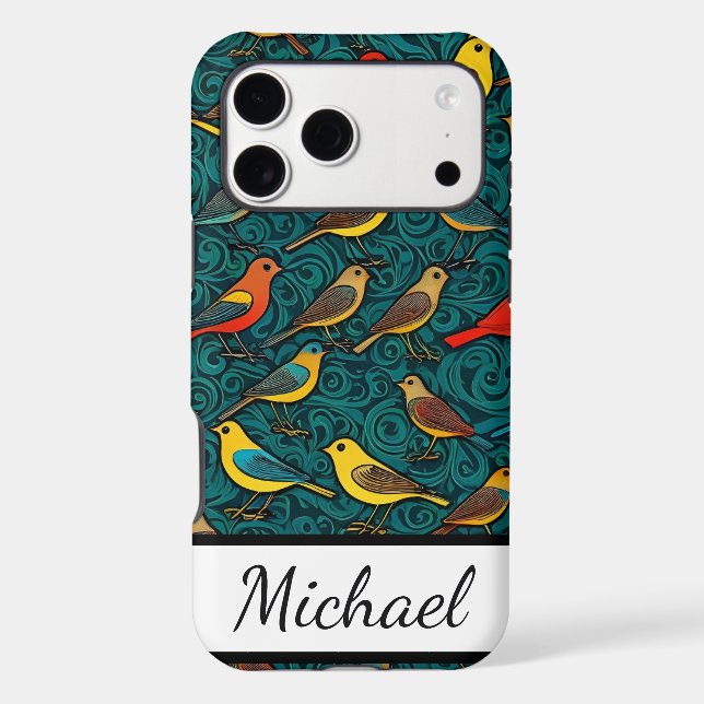 Birds Pattern for Birders Bird Lovers Customize  (Back)