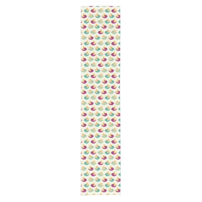 Birds pattern short table runner (Front)