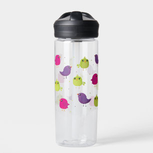 Birds pattern water bottle