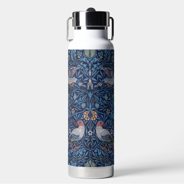 Birds Pattern, William Morris Water Bottle (Front)