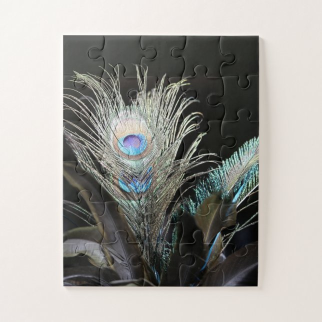 Birds Peacock Feathers Jigsaw Puzzle (Vertical)