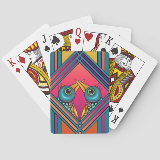 Birds Playing Cards (Back)
