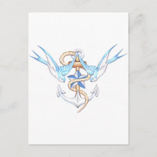 birds postcard
