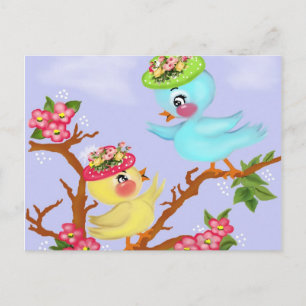 birds postcard